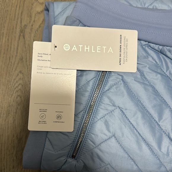 NWT! Athleta Solstice Jogger Pants Apres Ski Down Quilted 467123‎ - Picture 7 of 8